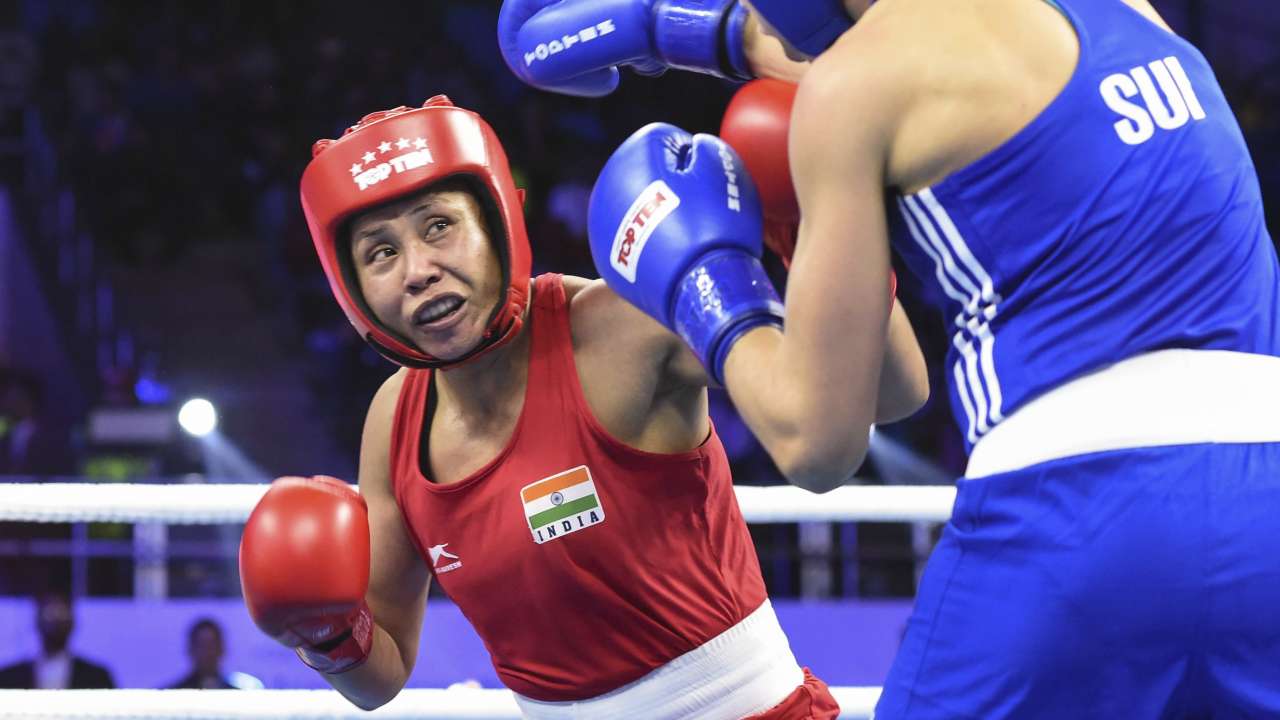 Image result for L.Â Sarita Devi and Manisha Mouna reach the Pre-quarterfinals of Women's World Boxing Championship in New Delhi