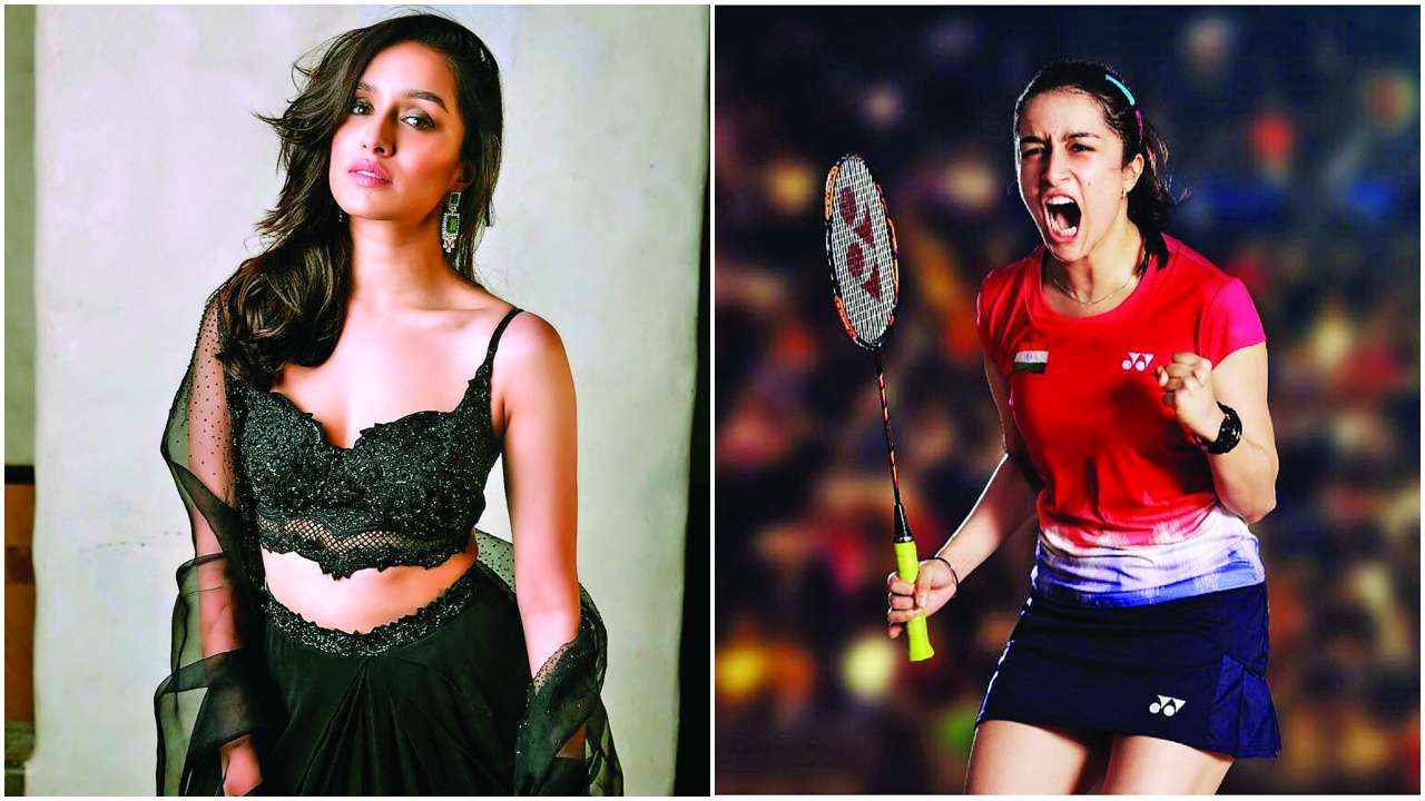 Shraddha Kapoor (left) and The actress as Saina Nehwal in the biopic