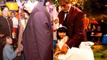 AbRam and Aaradhya clicked with Amitabh Bachchan