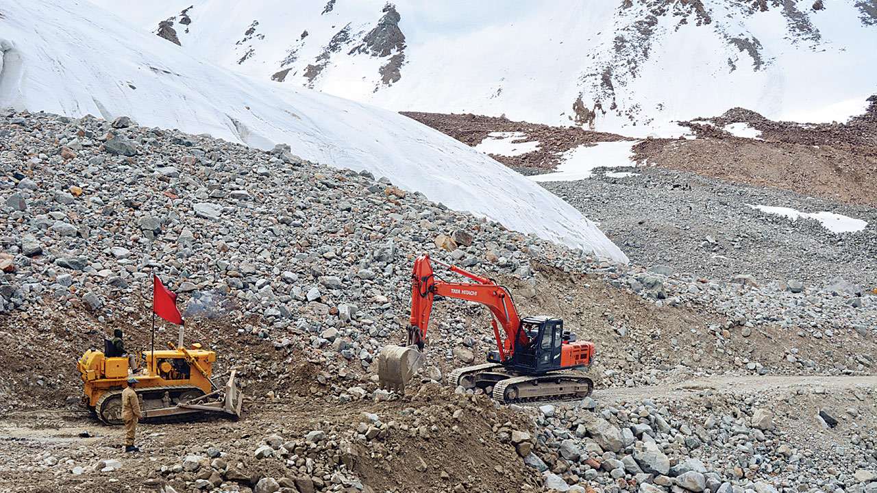 World's first road through glacier to stand in Ladakh