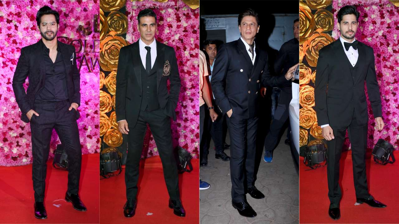 Men In Black: Varun Dhawan, Akshay Kumar, Shah Rukh Khan and Sidharth Malhotra