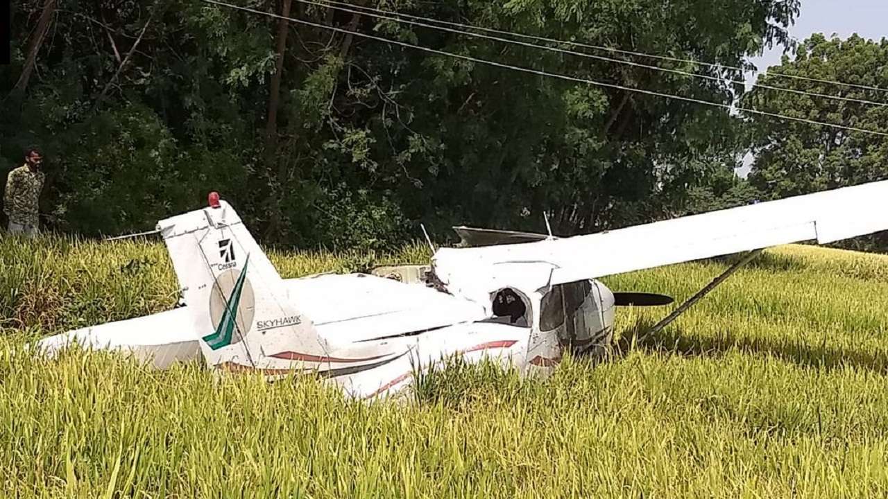 Trainer aircraft crashes near Hyderabad, pilot injured