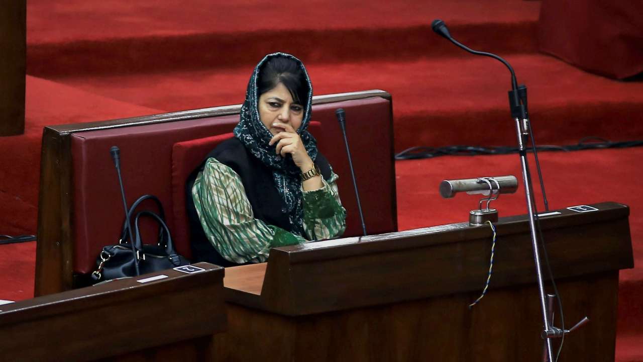 Mehbooba stakes claim to form govt with NC, Congress help