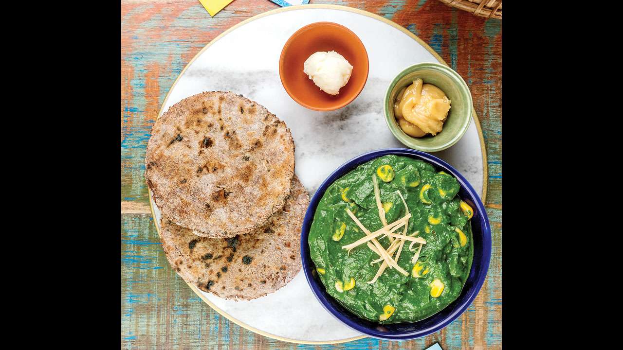 Kumaon-Style Greens with Mandua Roti