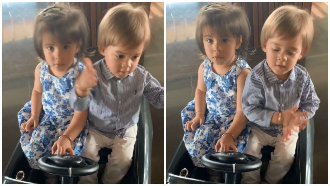 This Adorable Video Of Karan Johars Kids Dancing And Driving Will Make