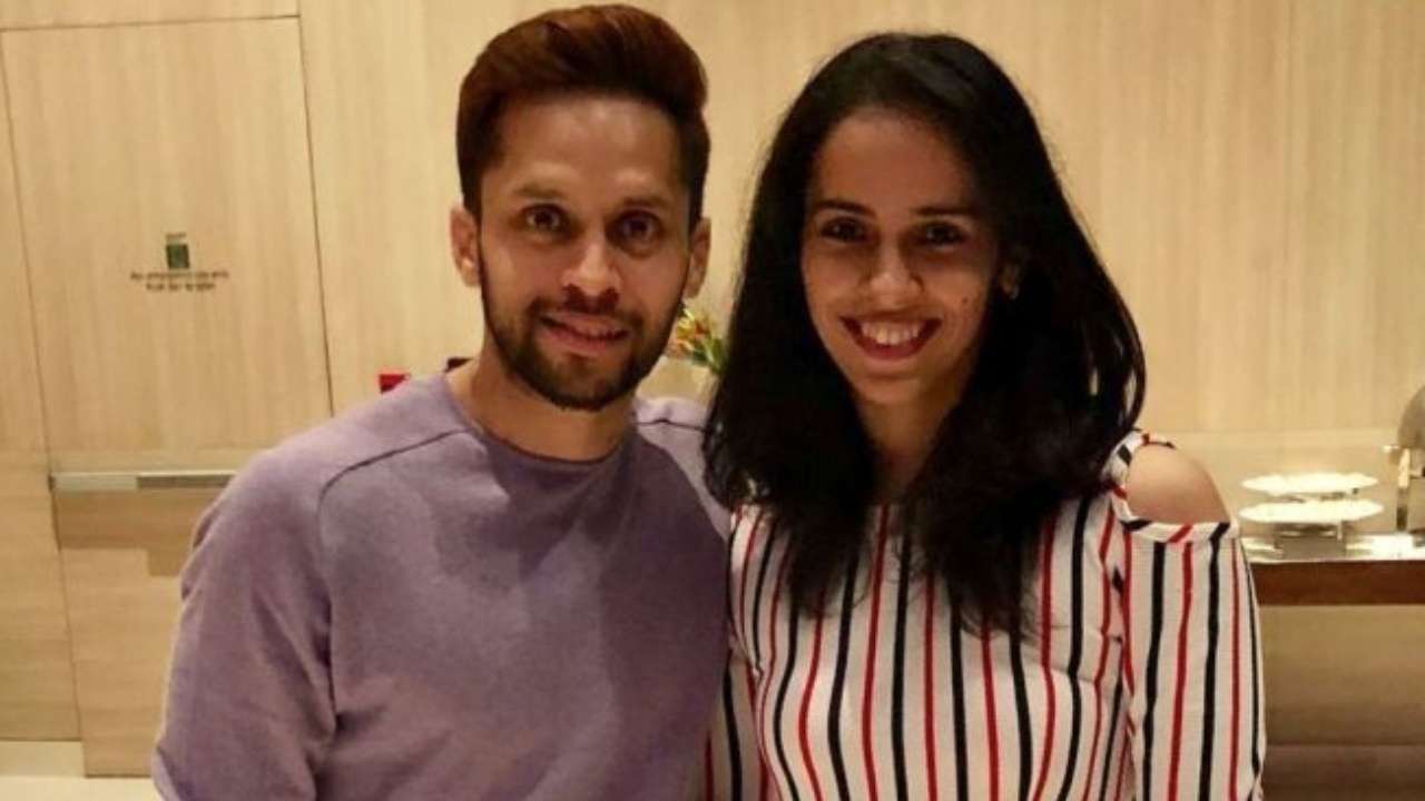 Saina Nehwal with fiance P Kashyap