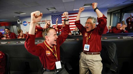 NASA engineers celebrate