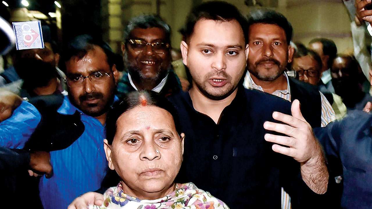 Bihar Opposition leaders stage dharna against suspension of 5 MLCs