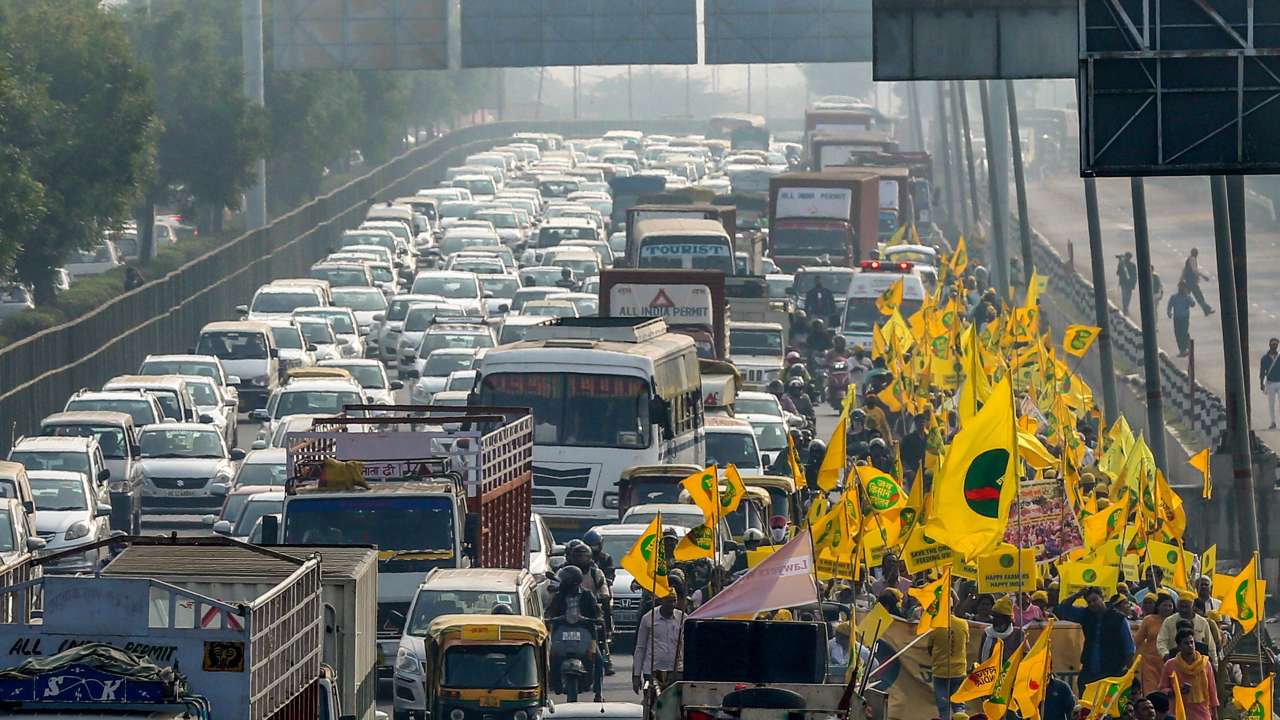 Traffic jam at NH8