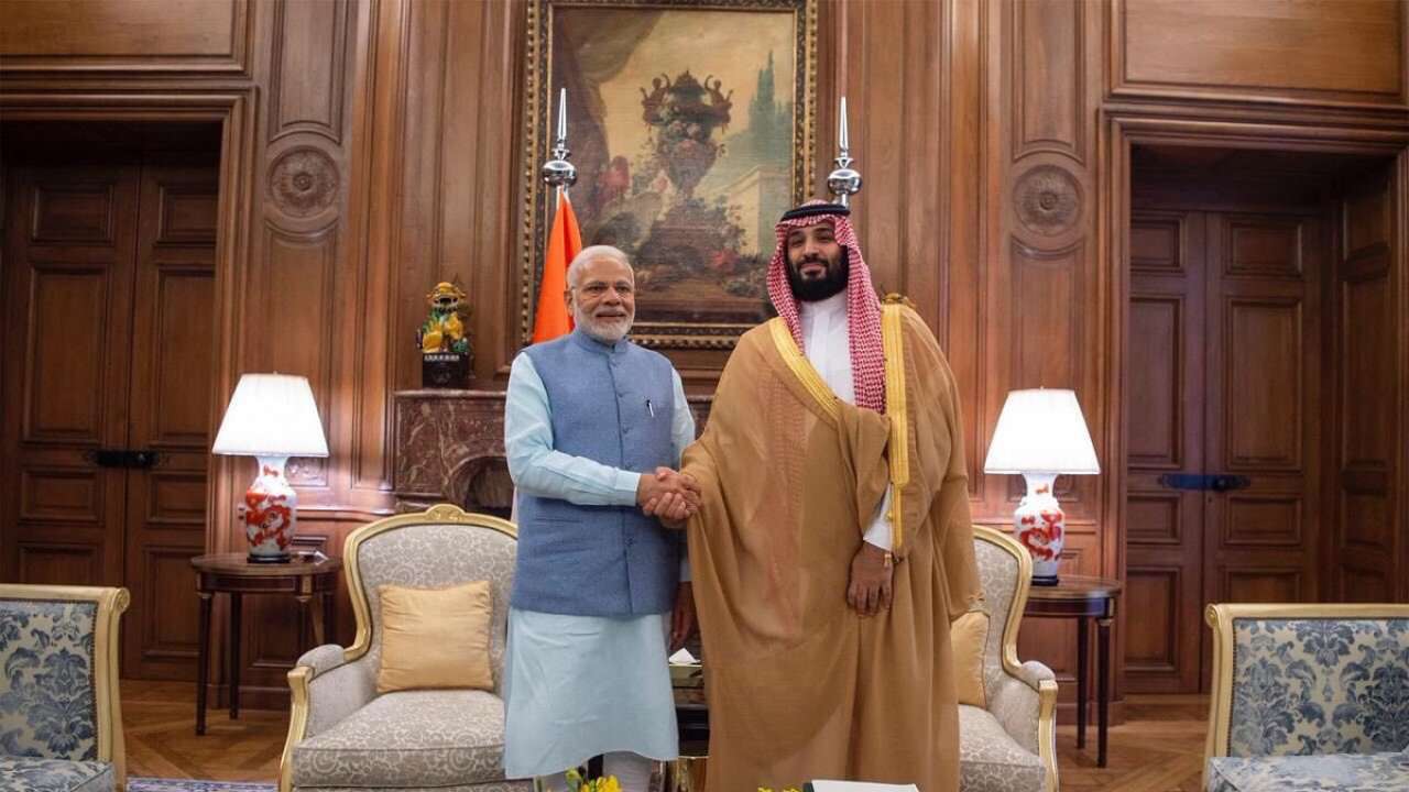 PM Modi with Prince Salman