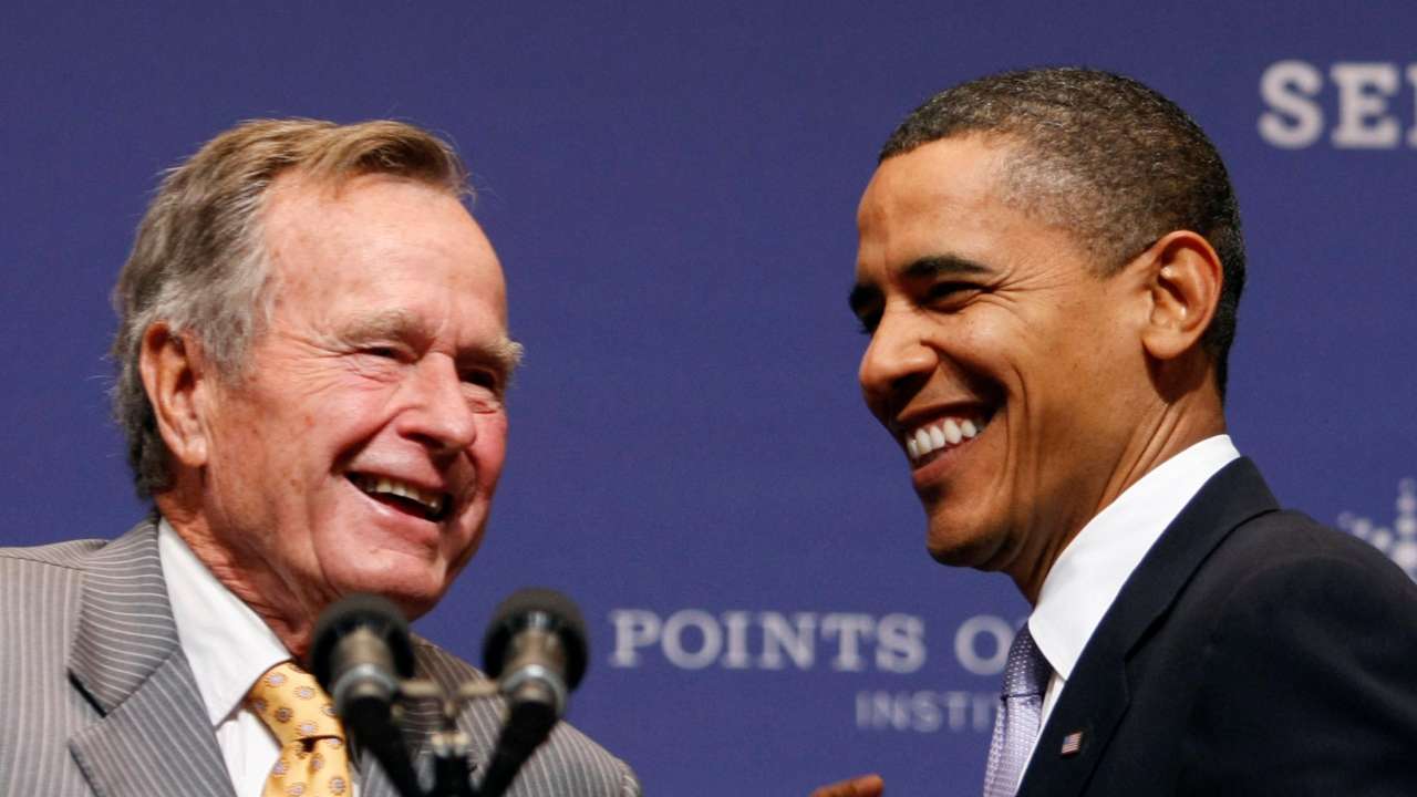 George HW Bush's life is a testament to the notion that public service is a noble, joyous calling: Barack Obama