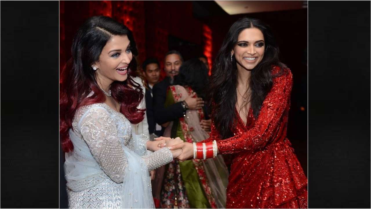 Aishwarya Rai Bachchan shakes a leg with Deepika Padukone