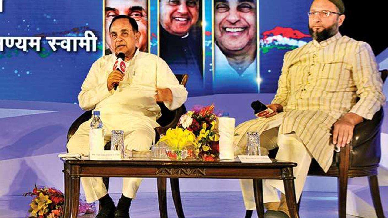 Asaduddin Owaisi and Subramanian Swamy
