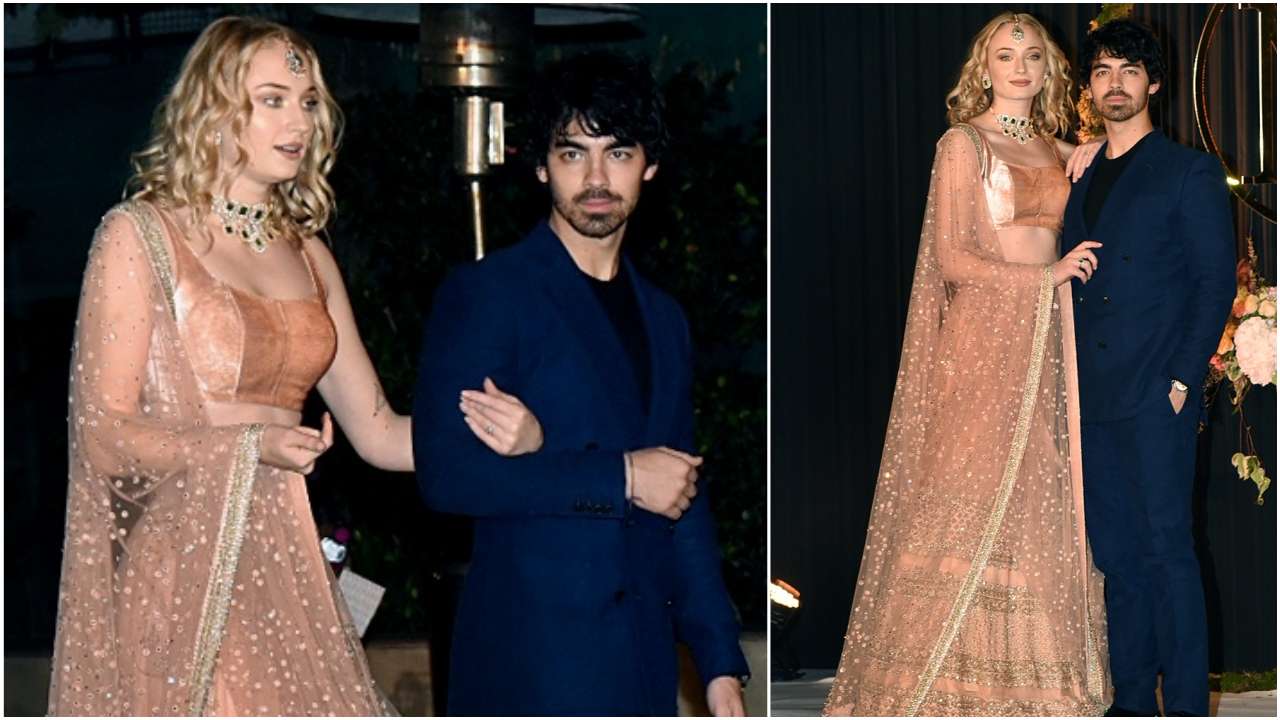 Sophie Turner wore so many stunning lehengas at Nick Jonas, Priyanka  Chopra's wedding. See pics