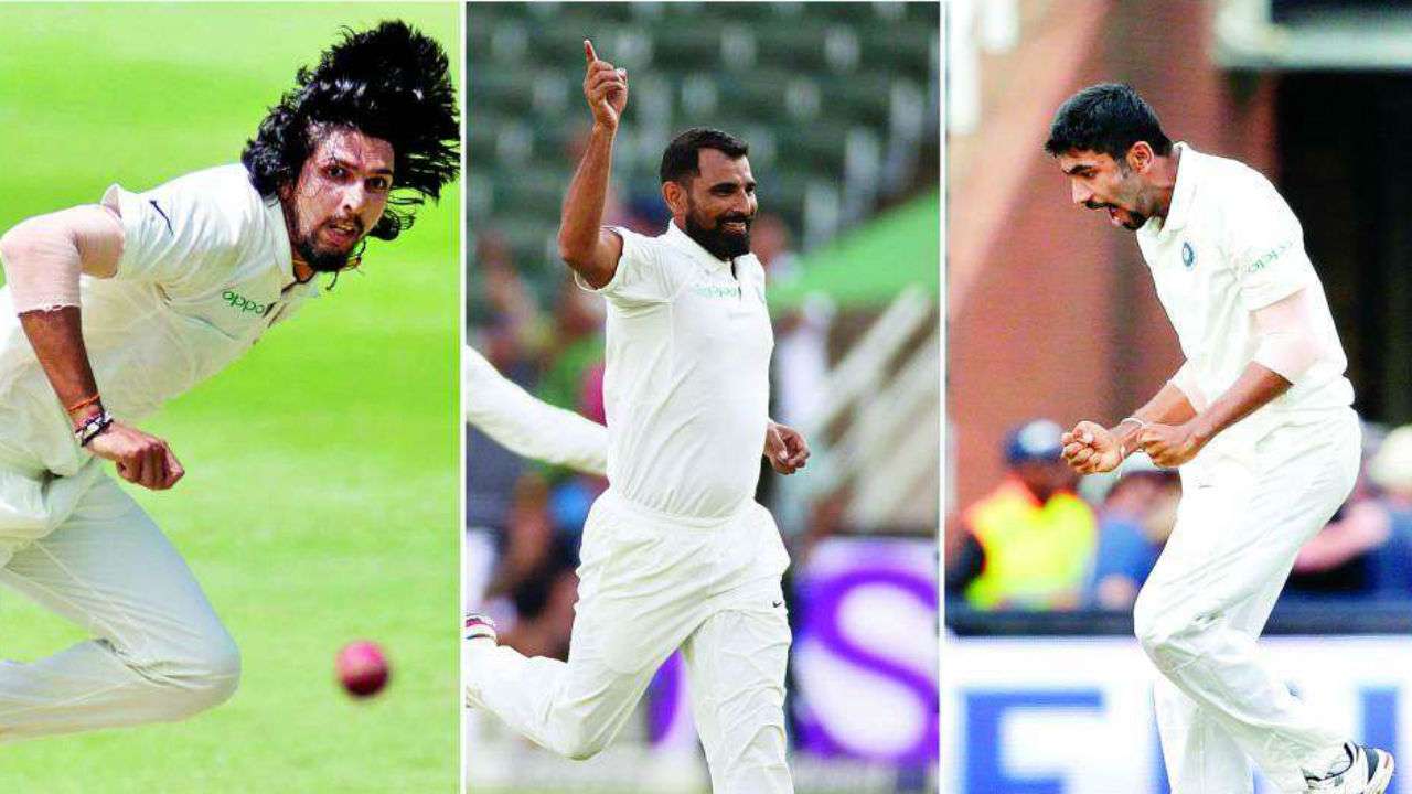 India pace attack: Mohammed Shami, Ishant Sharma and Jasprit Bumrah