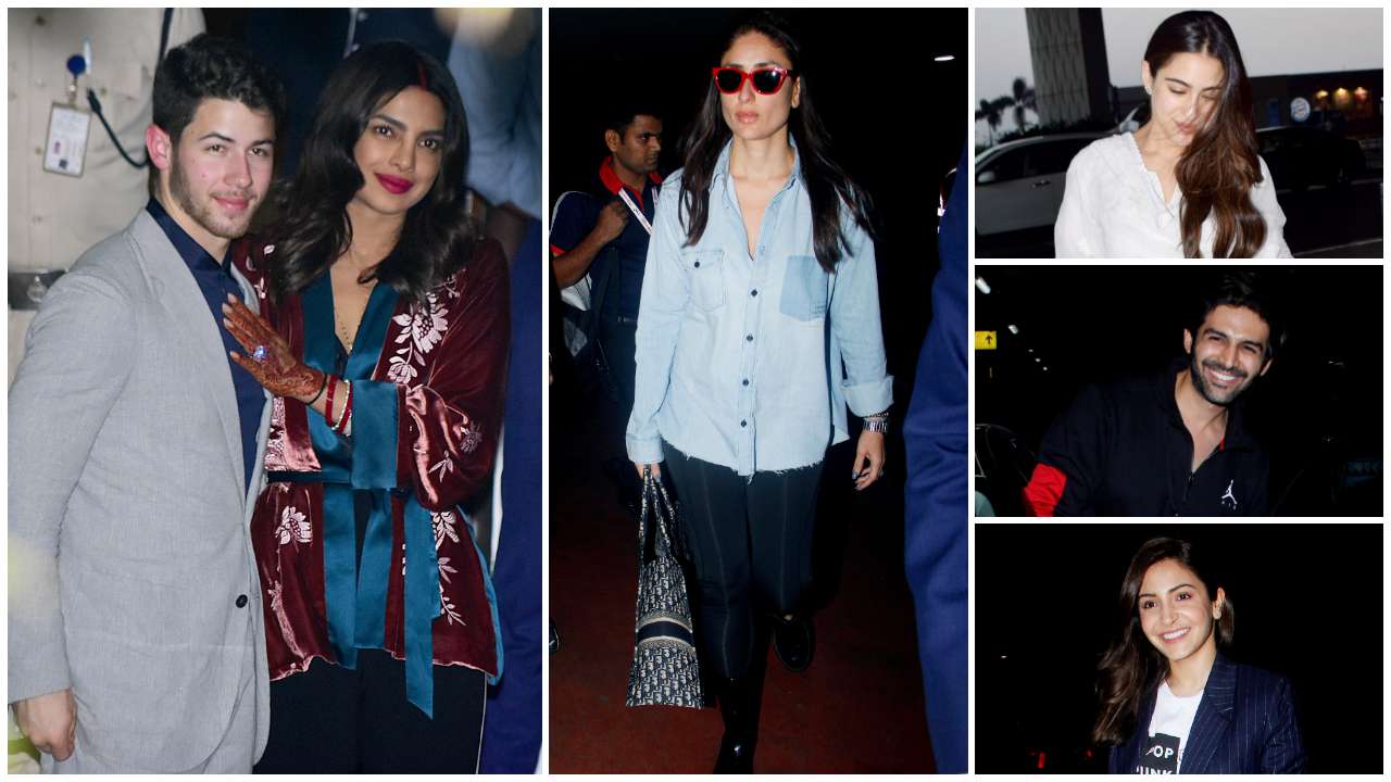 Weekly airport style: Priyanka Chopra, Kareena Kapoor Khan, Ranveer Singh,  Sonam Kapoor, Ranbir Kapoor give us some serious winter fashion goals! :  Bollywood News - Bollywood Hungama