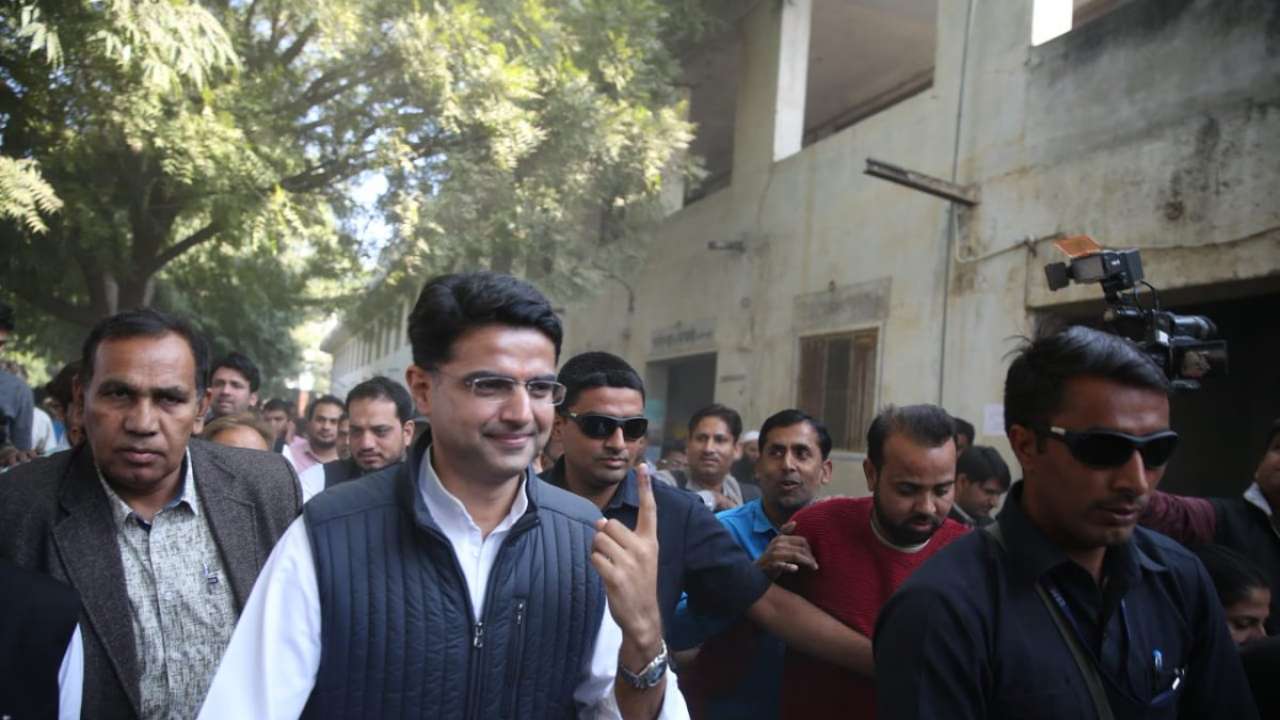 Congress chief casts his vote in Jaipur