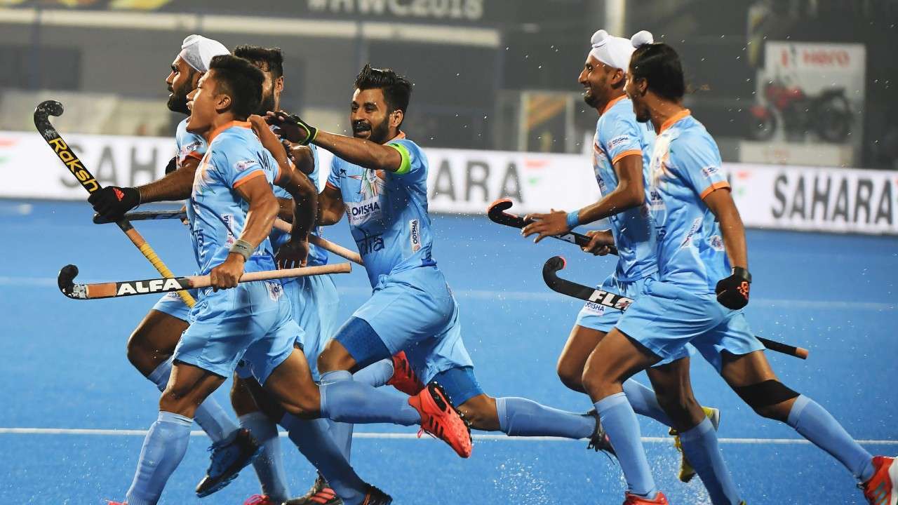 world cup hockey live score today india