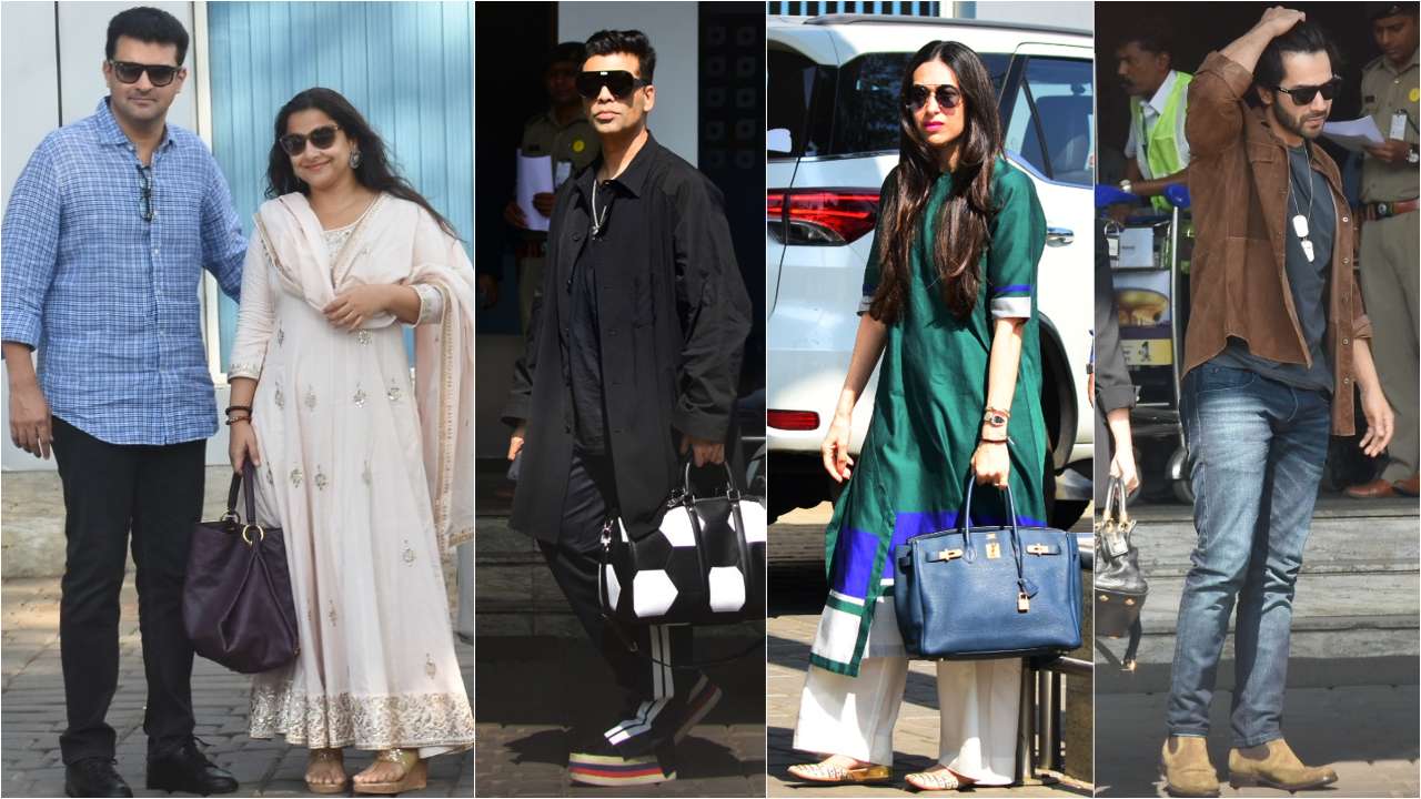 Vidya Balan, Karan Johar, Karisma Kapoor and Varun Dhawan