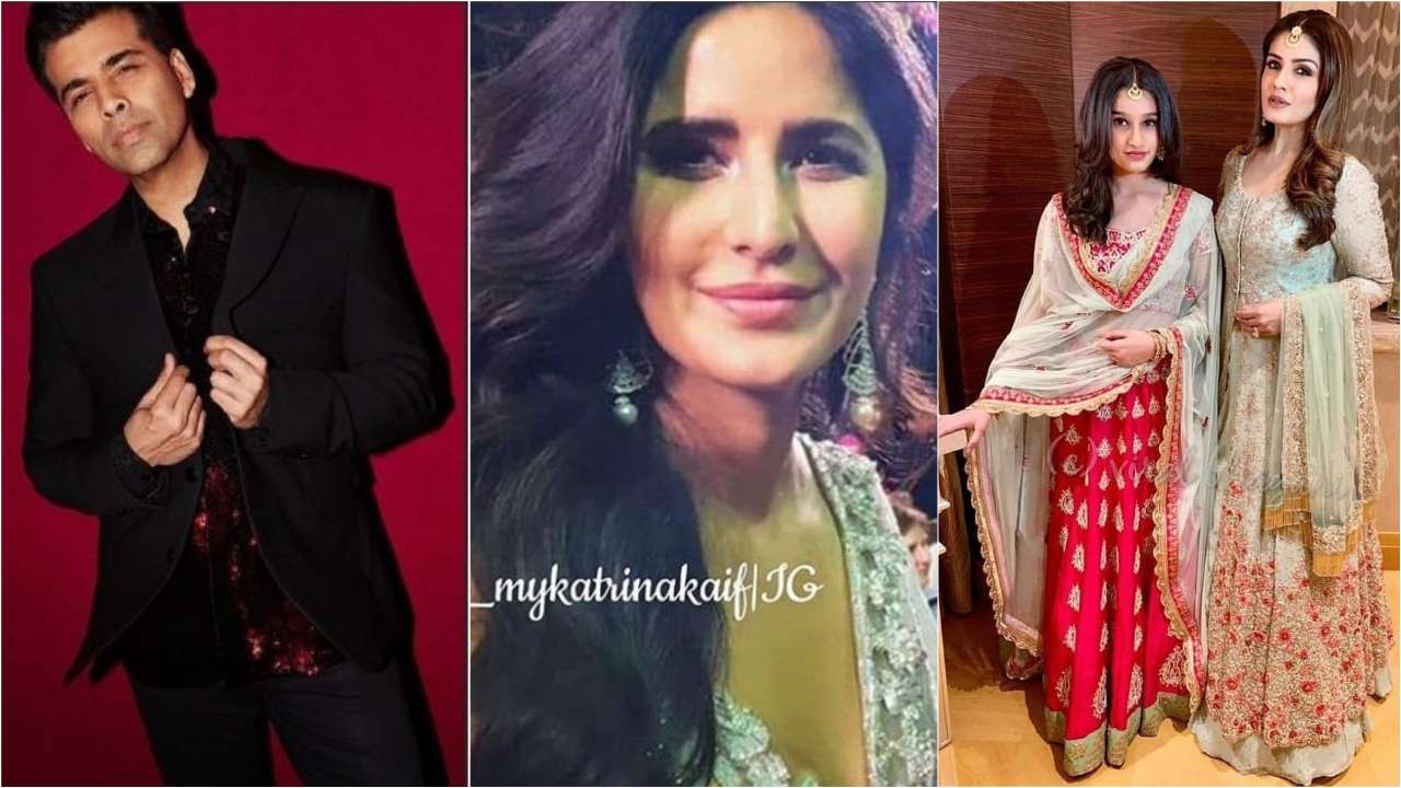 Karan Johar, Katrina Kaif and Raveena Tandon