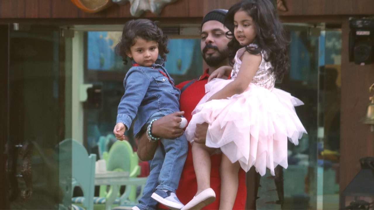 Sreesanth meets his kids