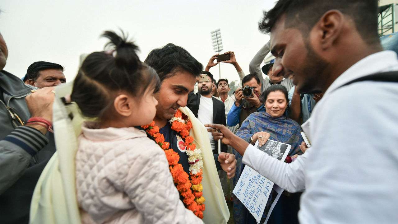 Gautam Gambhir with Fans