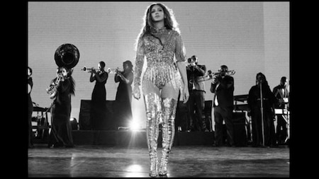 Beyoncé sets the stage on fire