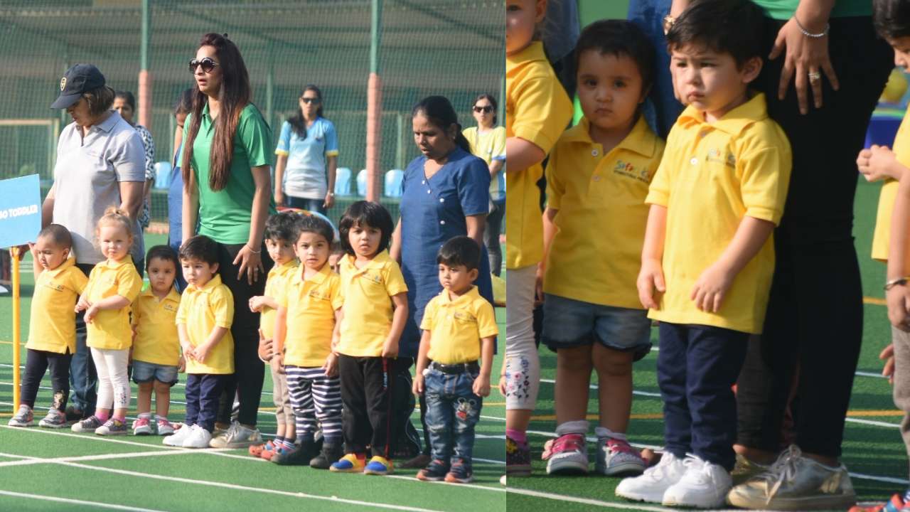 Taimur Ali Khan clicked at his school in Mumbai