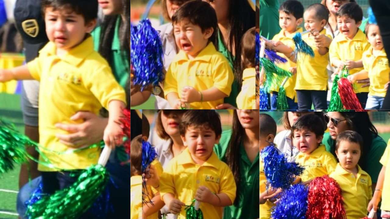 Taimur surely doesn't enjoy cheerleading