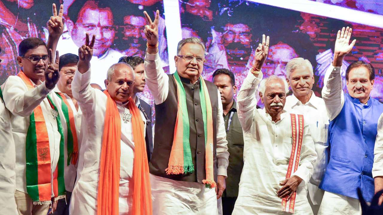 Chhattisgarh (BJP Vote Share %)