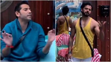 Romil and Sreesanth in a verbal brawl over Bigg Boss 12 trophy