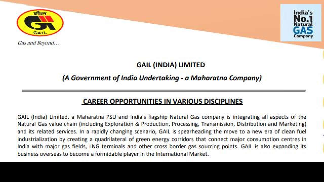 (Apply for positions in GAIL) 