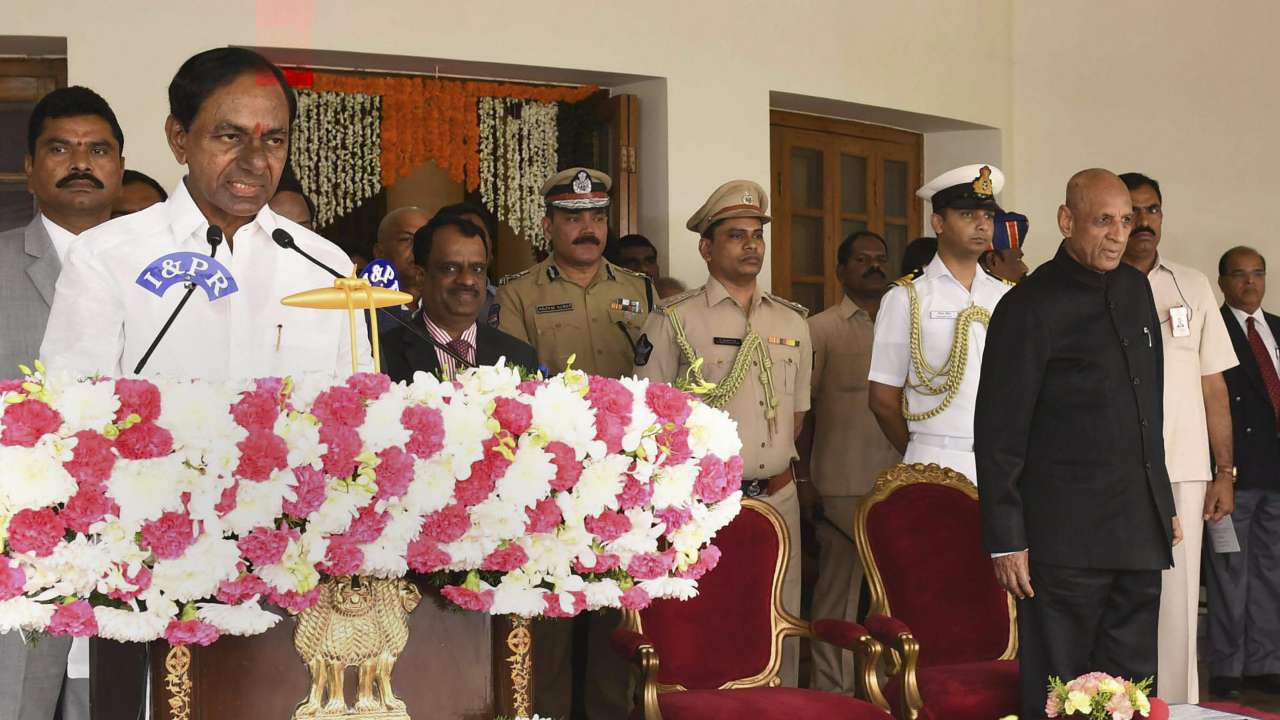 Navigating the choppy waters of politics, K Chandrasekhar Rao, took oath as the CM of Telanagana for the second time.