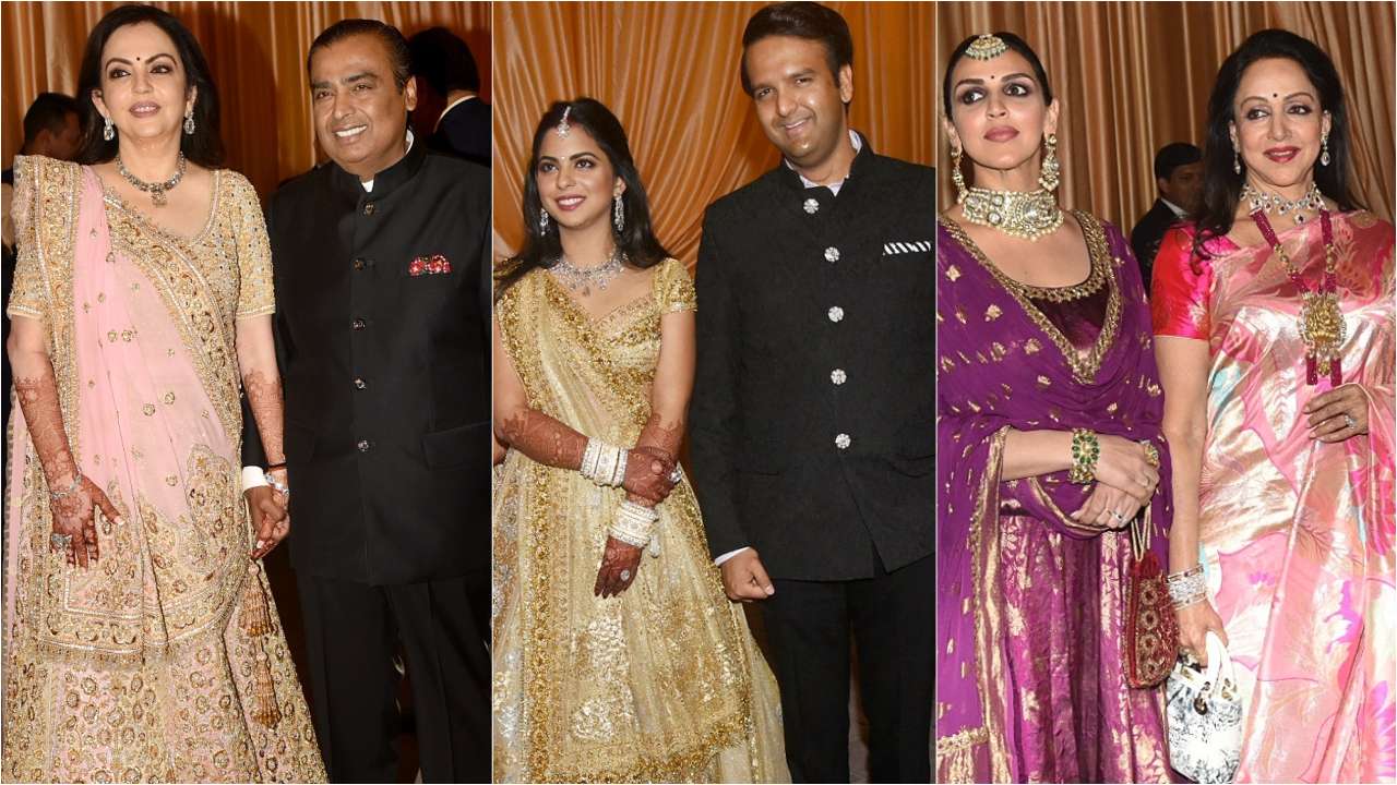 Isha Ambani - Anand Piramal Wedding Reception Highlights: Mukesh - Nita ...