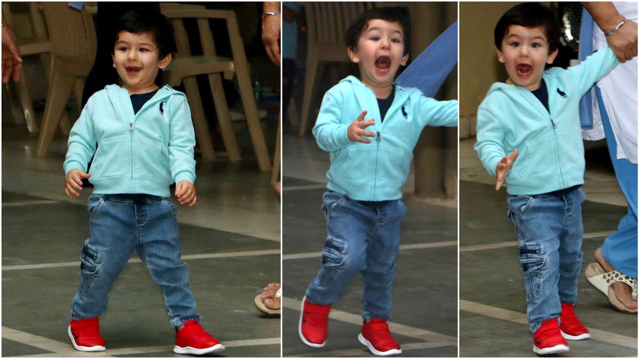 When Taimur rushed towards the paps