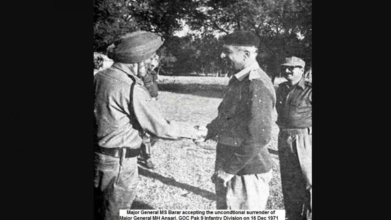 East Pakistan surrenders to Indian Army