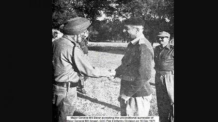 East Pakistan surrenders to Indian Army