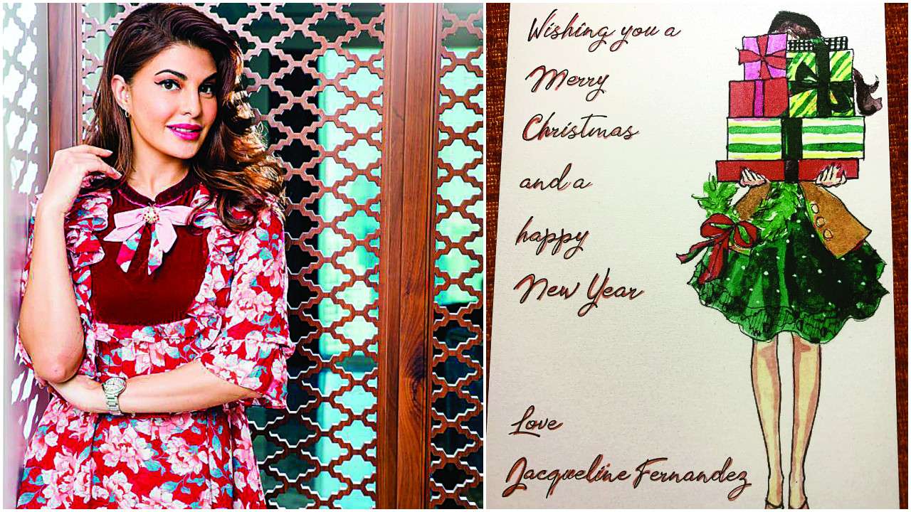 Jacqueline Fernandez wishes her friends a Merry Christmas