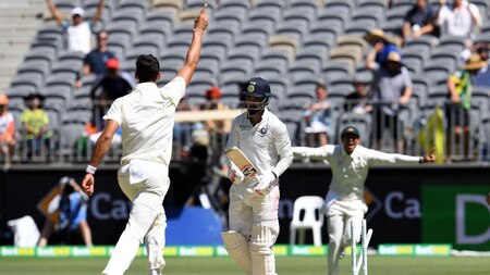 KL Rahul goes for a duck