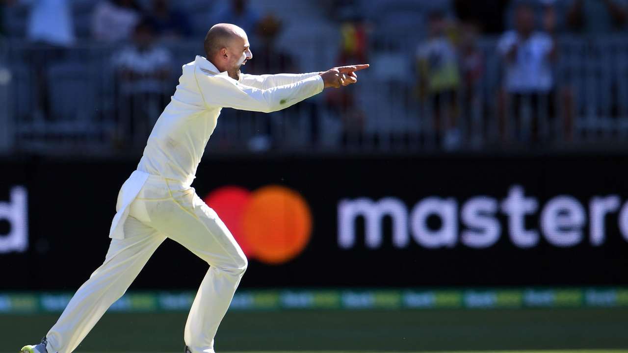 Virat Kohli falls to Nathan Lyon