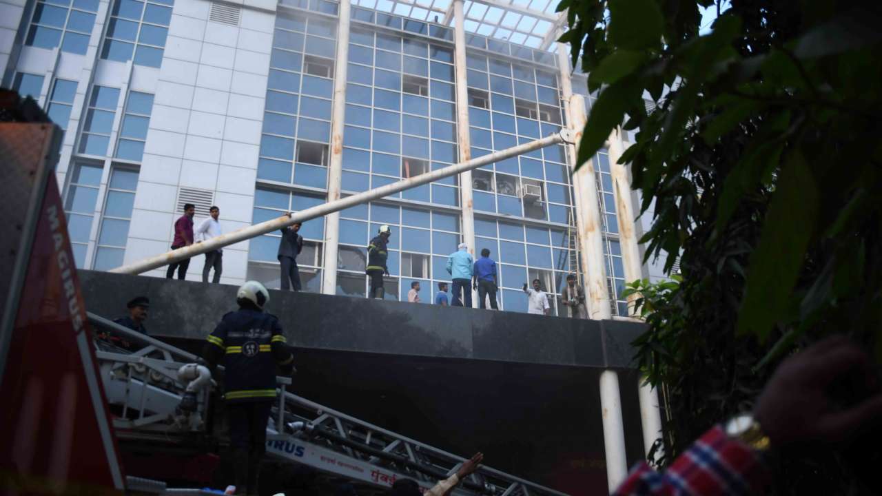 Firefighters in action