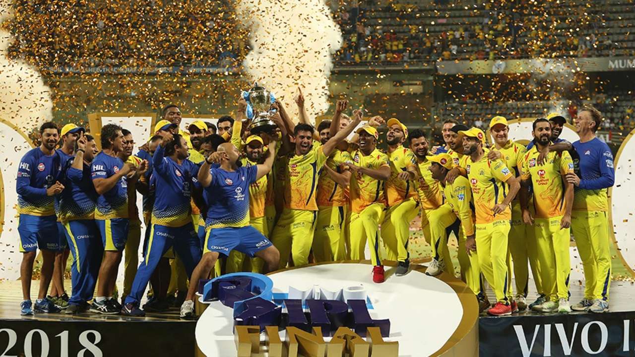 vivo ipl winner team list