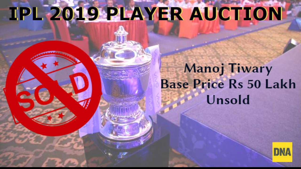 IPL Auction: Manoj Tiwary