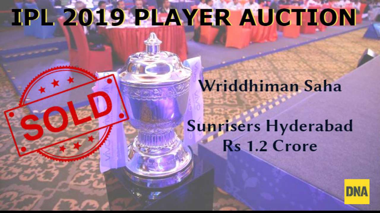 IPL 2019 Auction: Surnrisers Hyderabad players list, bids 