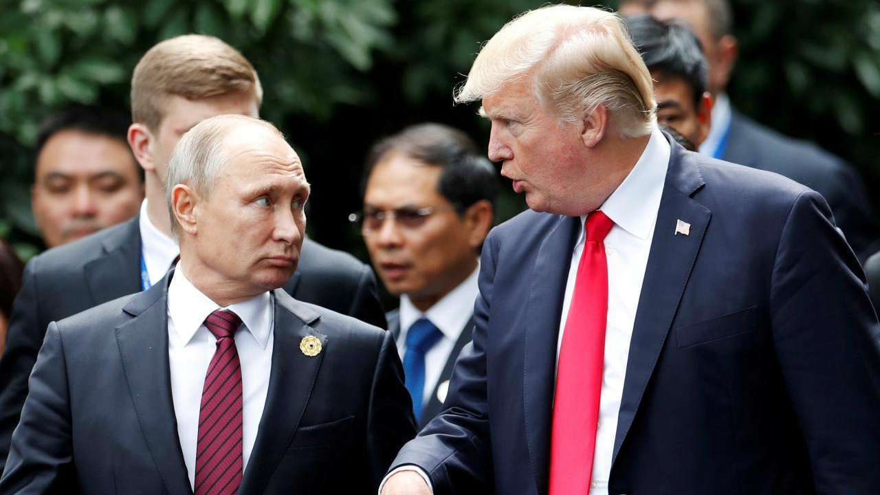 (Donald Trump and Vladimir Putin)