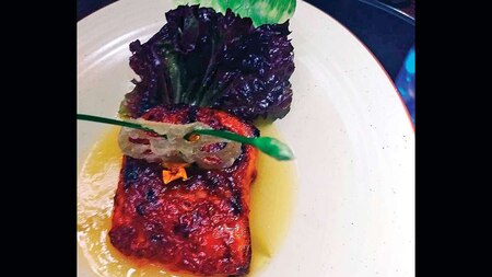 GRILLED SEA BASS CHAMPION SAUCE (Rs 2,300)