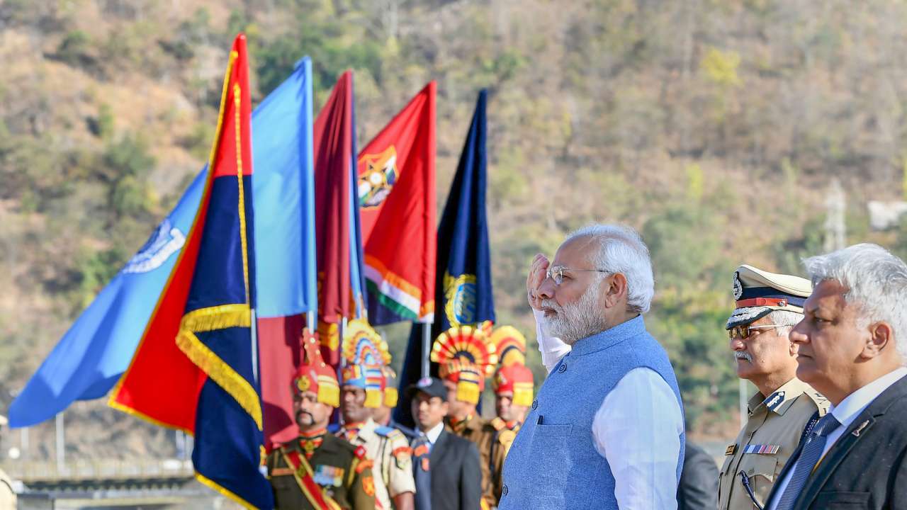 Gujarat: pm modi addressed security, policing issues with police officers at dgp and igp conference