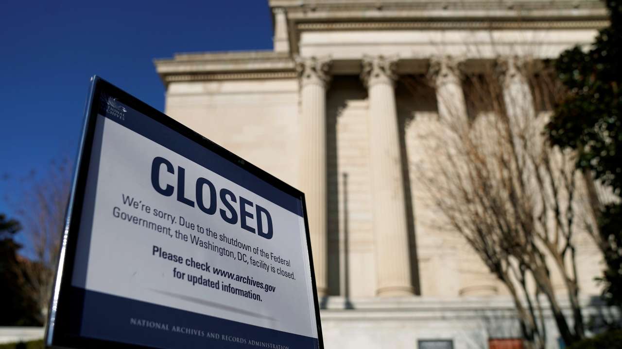 List of departments affected by partial US government shutdown