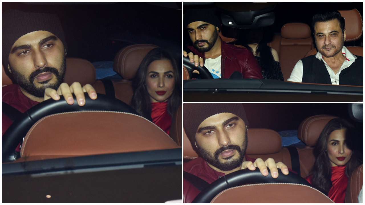 Arjun Kapoor and Malaika Arora arrive together for the party