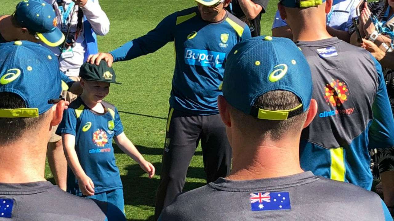 Archie Schiller gets Baggy Green, joins Virat Kohli & Tim Paine for toss